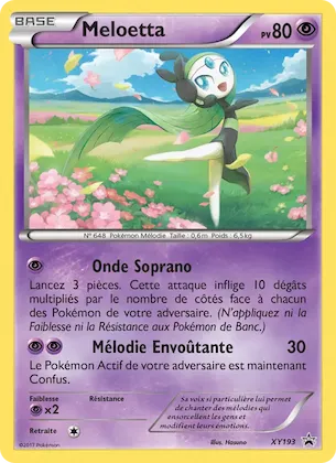 Meloetta n° XY193 – Promo XY