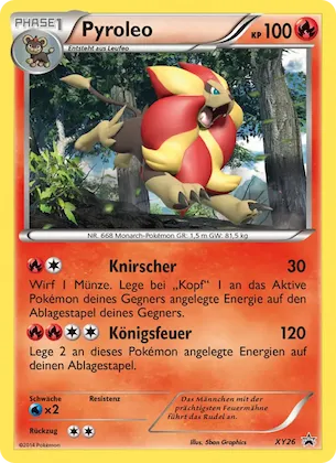 Pyroar Nr. XY26 – XY Promokarten