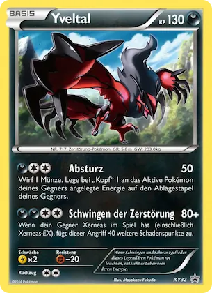 Yveltal Nr. XY32 – XY Promokarten