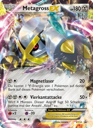 Metagross-EX Nr. XY34 – XY Promokarten