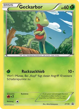 Treecko Nr. XY36 – XY Promokarten