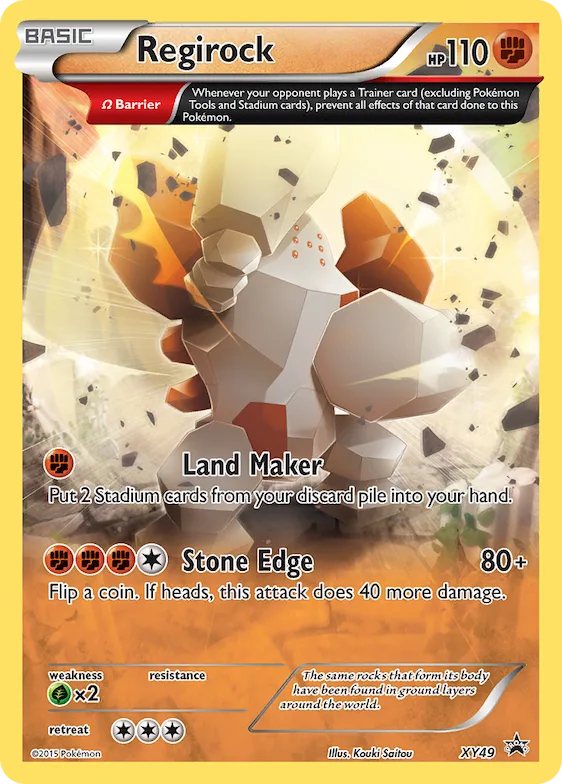 Regirock #XY49 – XY Promos