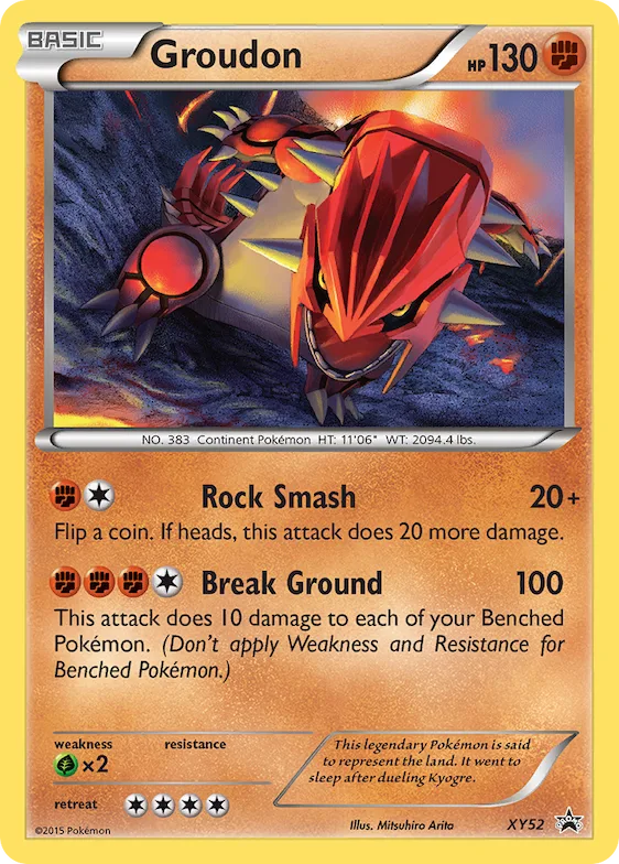 Groudon #XY52 – XY Promos