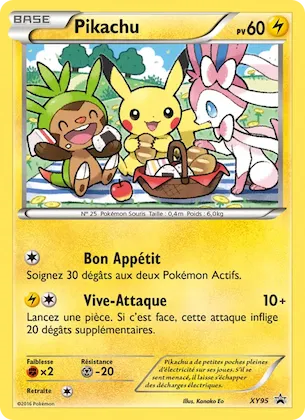 Pikachu n° XY95 – Promo XY