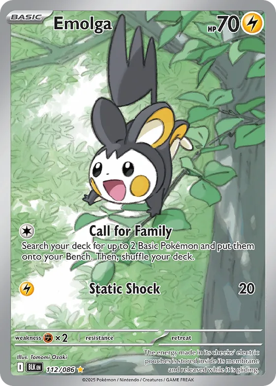 Emolga #112 – Black Bolt