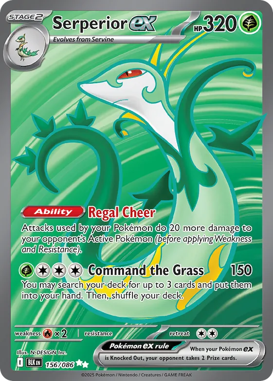 Serperior ex #156 – Black Bolt