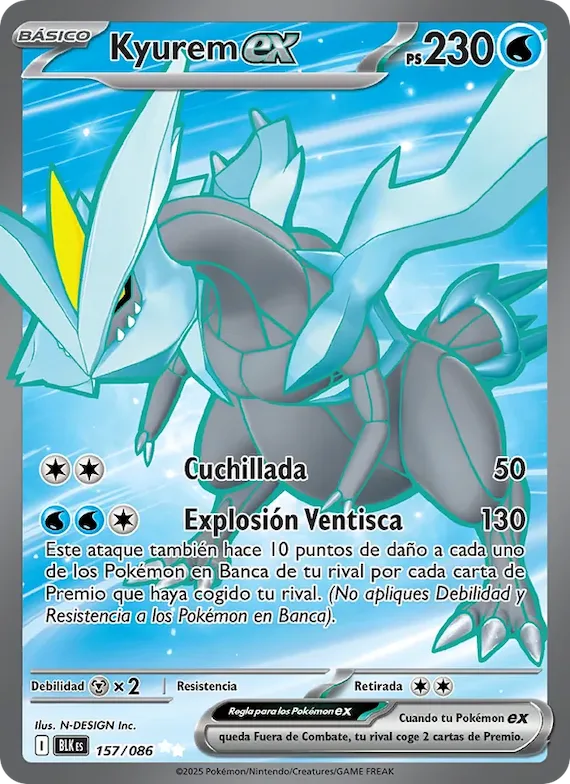 Kyurem ex 157 – Fulgor Negro