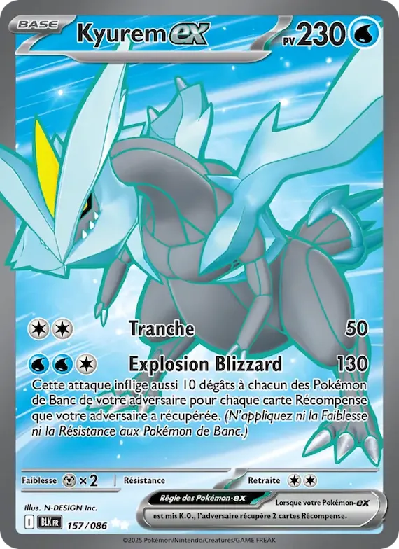 Kyurem-ex 157 – Foudre Noire