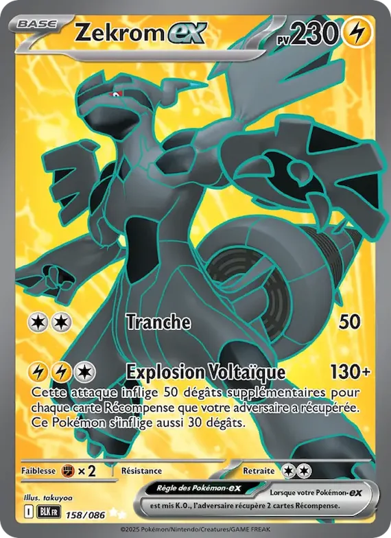 Zekrom-ex 158 – Foudre Noire