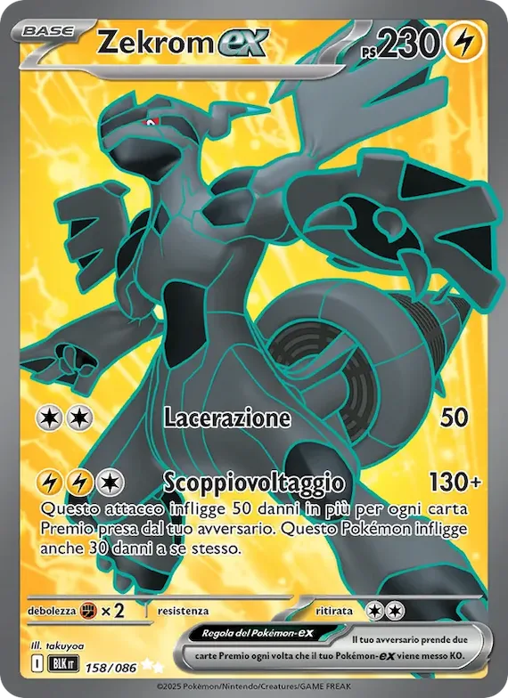 Zekrom-ex 158 – Luce Nera