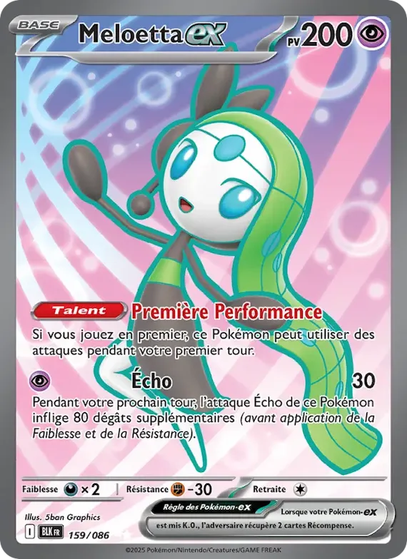 Meloetta-ex 159 – Foudre Noire