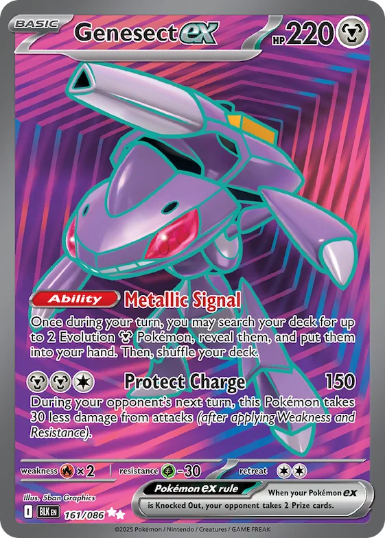 Genesect ex #161 – Black Bolt