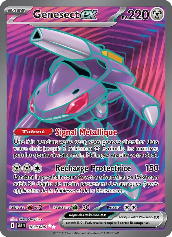 Genesect-ex 161 – Foudre Noire