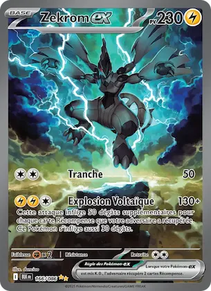 Zekrom-ex n° 166 – Foudre Noire