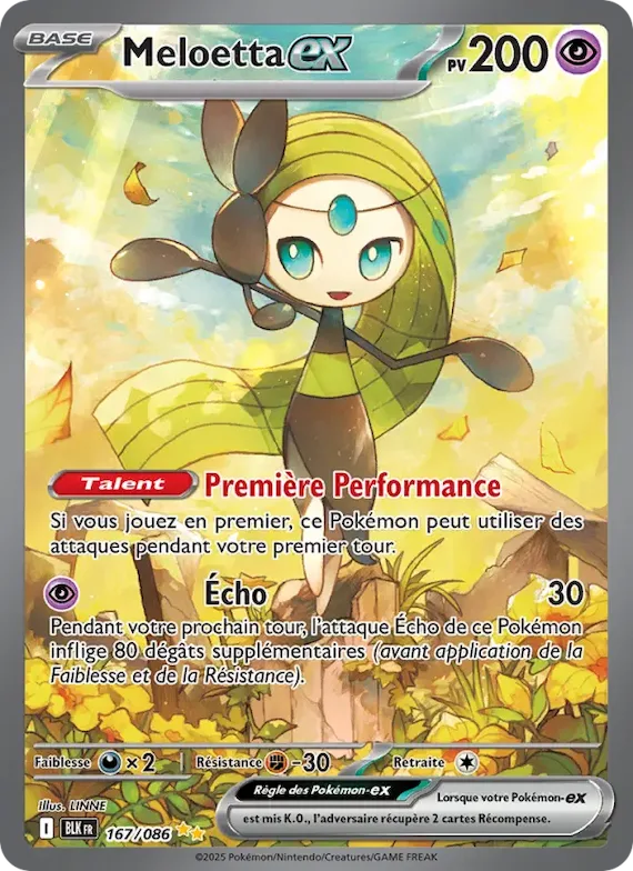 Meloetta-ex 167 – Foudre Noire