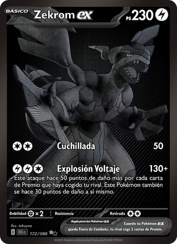Zekrom ex 172 – Fulgor Negro