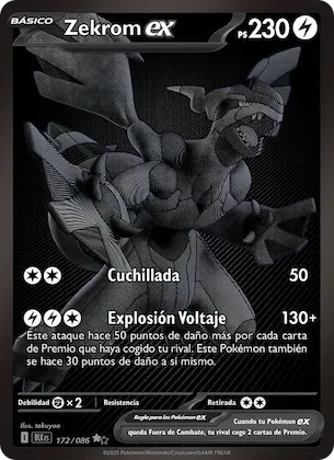 Zekrom ex 172 – Fulgor Negro