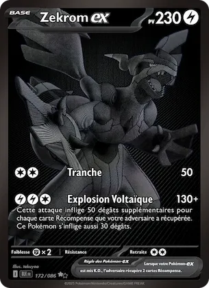 Zekrom-ex n° 172 – Foudre Noire