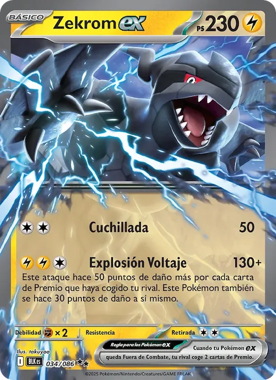 Zekrom ex 34 – Fulgor Negro