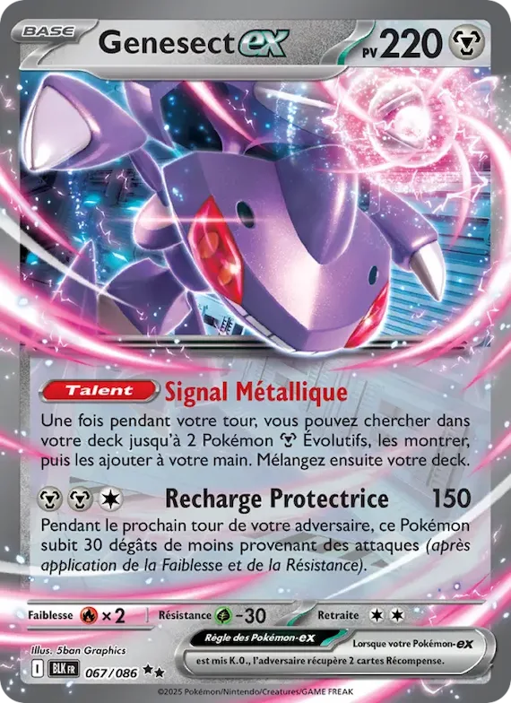 Genesect-ex 67 – Foudre Noire