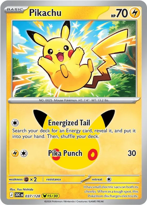 Pikachu 37 – 30ᵉ Anniversaire
