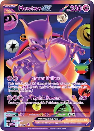 Mewtwo ex #157 – 30th Celebration