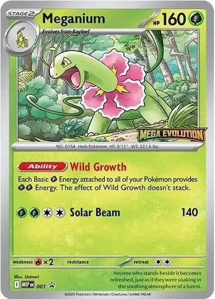 Meganium - 001 #1 – Mega Evolution Promo