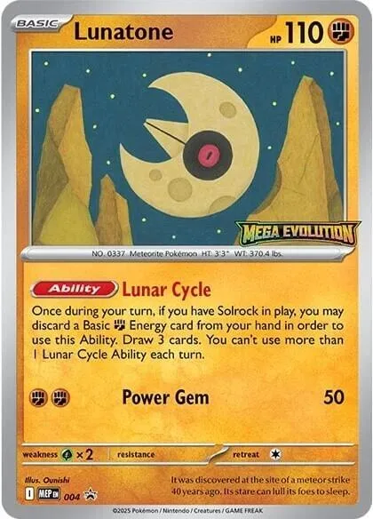 Lunatone - 004 #4 – Mega Evolution Promo