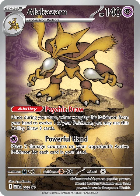 Alakazam - 009 (Pokemon Center Exclusive) #9 – Mega Evolution Promo