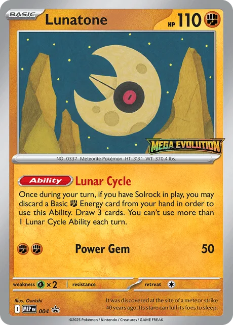 Lunatone - 004 [Staff] #4 – Mega Evolution Promo