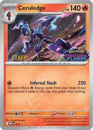 Ceruledge (Prerelease) [Staff] #14 – Mega Evolution Promo