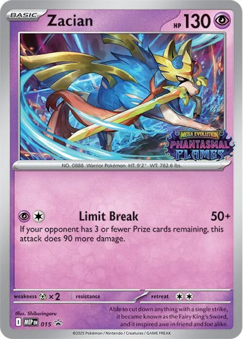 Zacian (Prerelease) #15 – Mega Evolution Promo