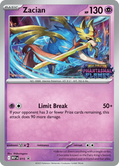 Zacian (Prerelease) [Staff] #15 – Mega Evolution Promo