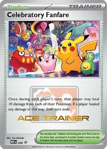 Celebratory Fanfare (Ace Trainer) #28 – Mega Evolution Promo