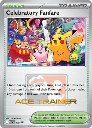 Celebratory Fanfare (Ace Trainer) #28 – Mega Evolution Promo