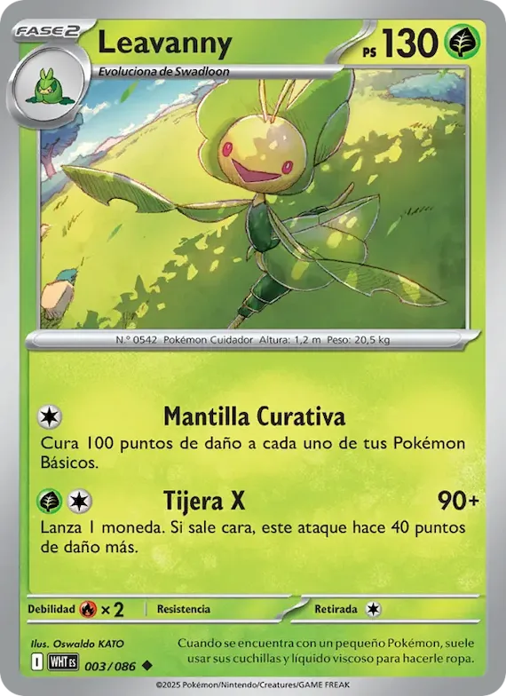 Leavanny (motivo Master Ball) 3 – Llama Blanca