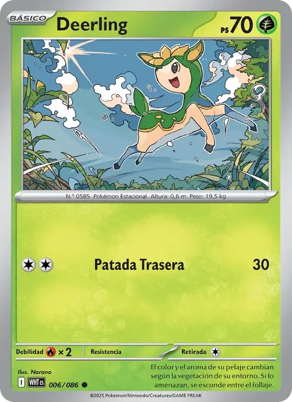 Deerling (motivo Master Ball) 6 – Llama Blanca