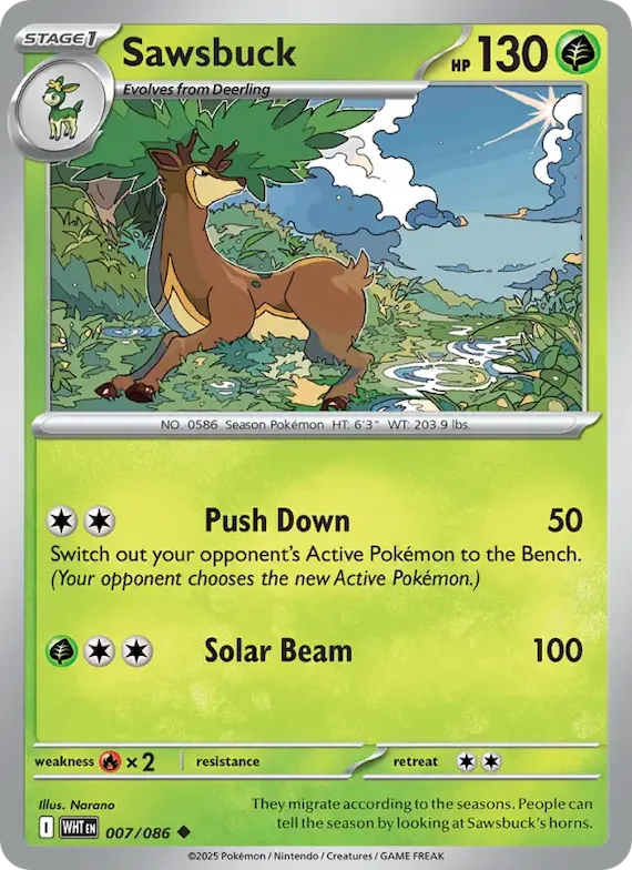 Sawsbuck (Master Ball Pattern) #7 – White Flare