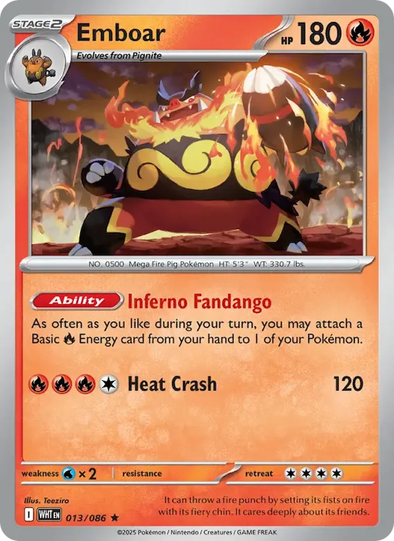 Emboar (Master Ball Pattern) #13 – White Flare