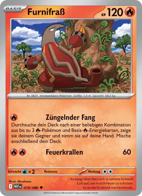 Furnifraß (Meisterball-Muster) 19 – Weiße Flammen