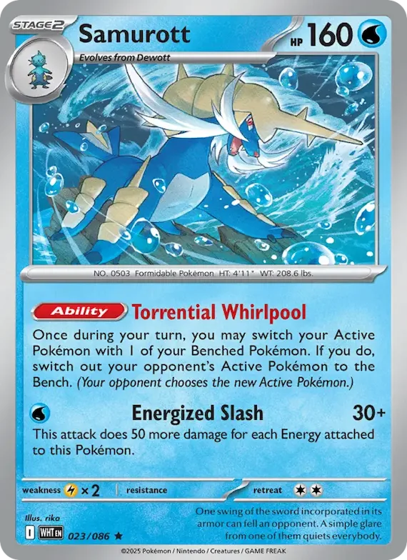 Samurott (Master Ball Pattern) #23 – White Flare