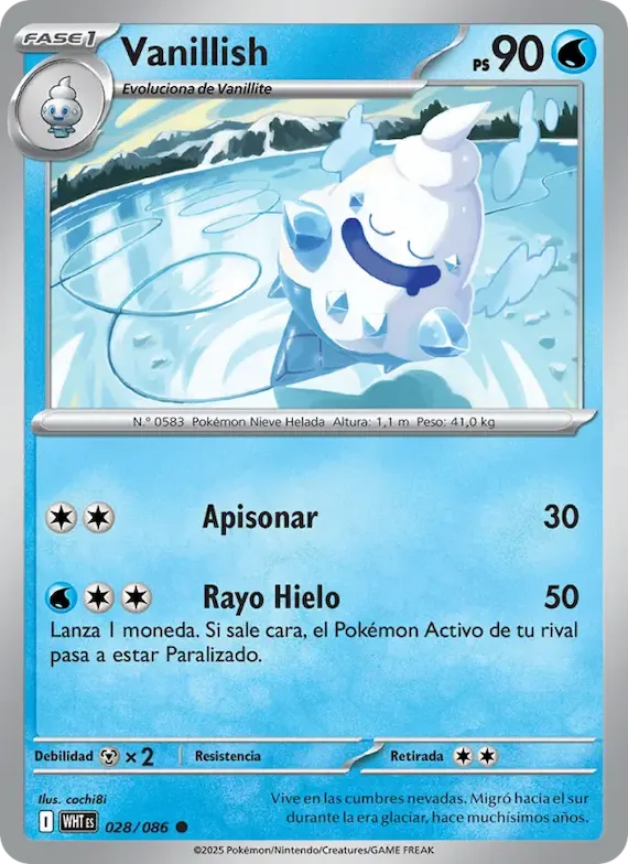 Vanillish (motivo Master Ball) 28 – Llama Blanca