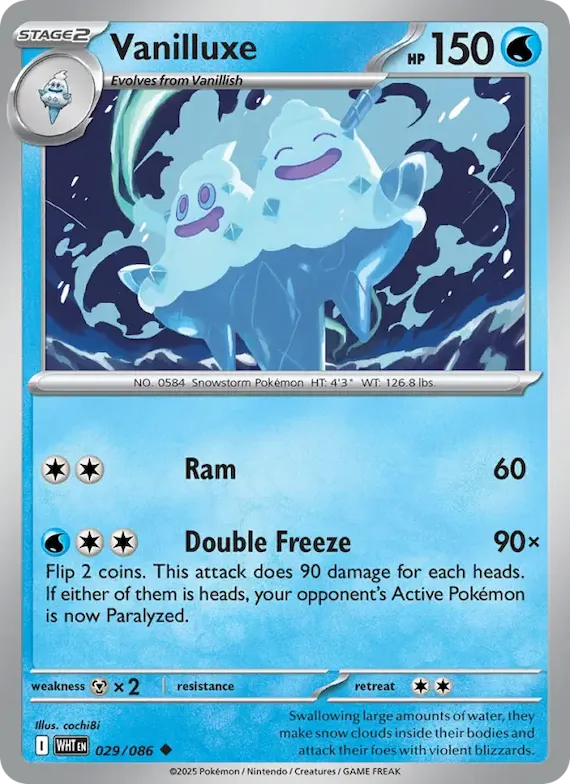 Vanilluxe (Master Ball Pattern) #29 – White Flare