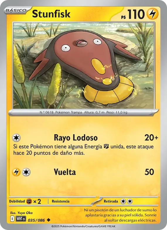 Stunfisk (motivo Master Ball) 35 – Llama Blanca