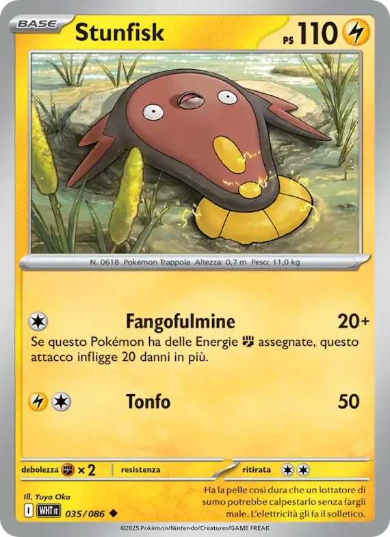 Stunfisk (motivo Master Ball) 35 – Fuoco Bianco