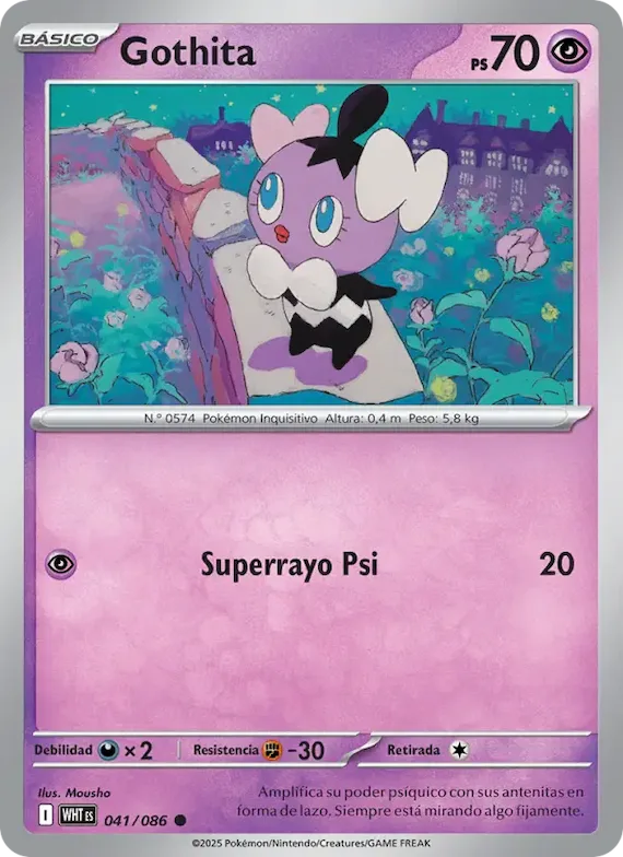 Gothita (motivo Master Ball) 41 – Llama Blanca