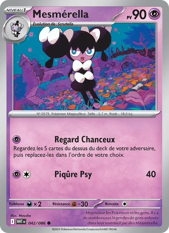 Mesmérella (motif Master Ball) 42 – Flamme Blanche
