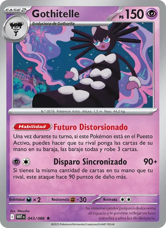Gothitelle (motivo Master Ball) 43 – Llama Blanca