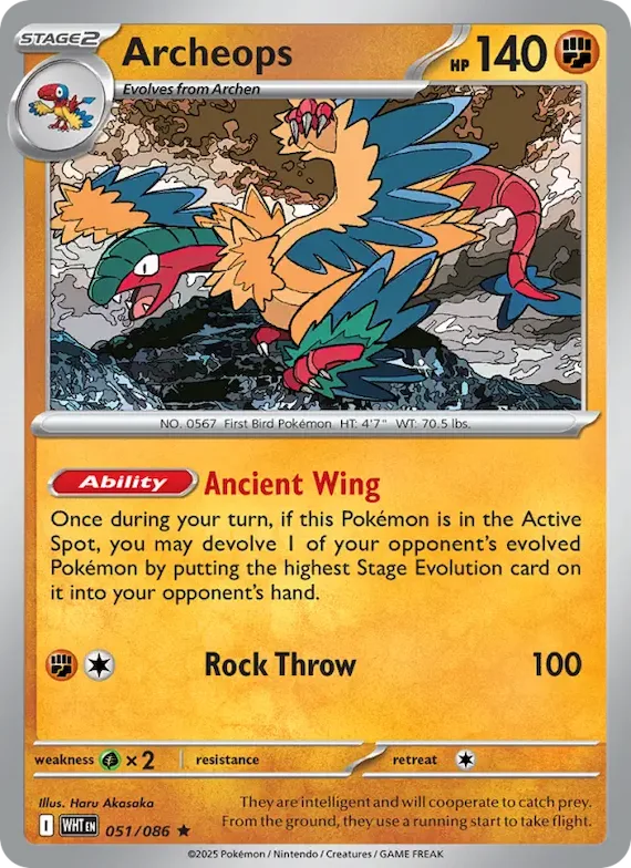Archeops (Master Ball Pattern) #51 – White Flare