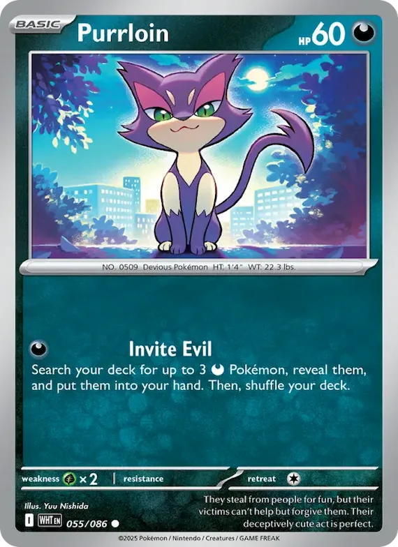 Purrloin (Master Ball Pattern) #55 – White Flare